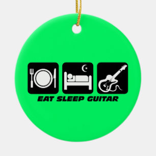 grappige gitaar keramisch ornament
