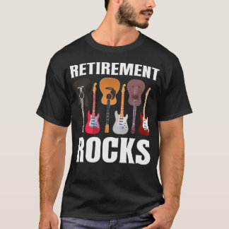 Grappige Gitaarverzamelaar Pensioen Rocks Gitarist T-shirt