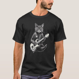 Grappige Gitaren Kat T-shirt