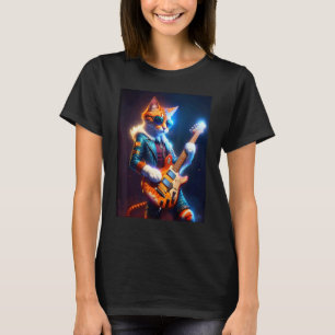 Grappige Gitarenkat - Rockkat Gitaar spelend - Roc T-shirt