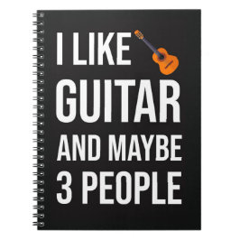 Grappige Gitarist Cadeaus Speler Muziek Liefhebber Notitieboek