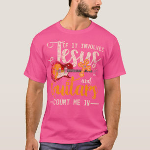 Grappige gitarist Christelijk musicus God Savior G T-shirt