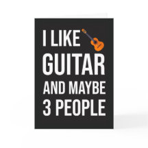 Grappige Gitarist Kaart Voor Gitarist Liefhebber H