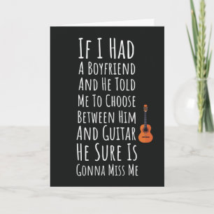 Grappige Gitarist Kaarten Voor Vrouwen Gitariste M