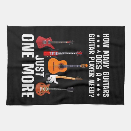 Grappige Gitarist Kunst Voor Mannen Vrouwen Gitari Theedoek (Horizontaal)
