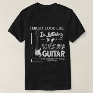 Grappige Gitarist Luister Citaat T-shirt