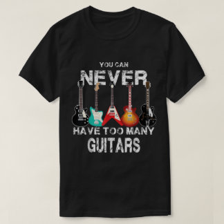 Grappige Gitarist Muzikant Design T-shirt