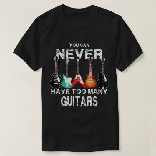 Grappige Gitarist Muzikant Design T-shirt (Design voorkant)