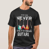Grappige Gitarist Muzikant Design T-shirt (Voorkant)