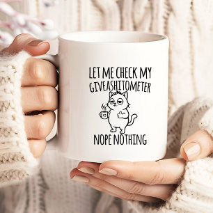Grappige Giveashitometer Sarcastische Cadeau voor Grote Koffiekop