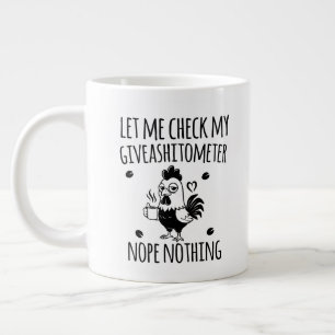Grappige Giveashitometer Sarcastische Cadeau voor  Grote Koffiekop