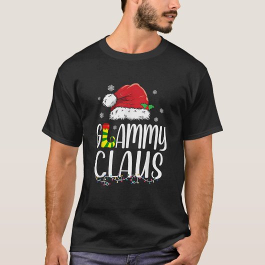 Grappige Glammy Claus Kerst 2023 Familie Xmas T-shirt (Voorkant)