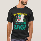 Grappige Glamping Alpaca T-shirt (Voorkant)