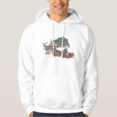 Grappige Glamping Cartoon Luxe Camping Hoodie (Voorkant)