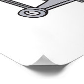 Grappige Glamping Cartoon Luxe Camping Poster (Hoek)