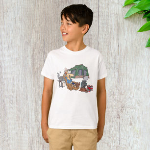 Grappige Glamping Cartoon Luxe Camping T-shirt
