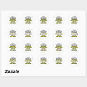 Grappige Glazier T-shirts en geschenken Ronde Sticker (Vel)
