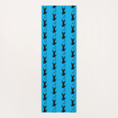 Grappige glijdende kat krabben poten klauwen yogamat (Achterkant)