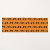 Grappige glijdende kat krabben poten klauwen yogamat (Voorkant (horizontaal))