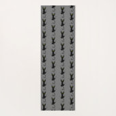 Grappige glijdende kat krabben poten klauwen yogamat (Achterkant)