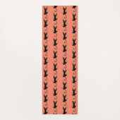 Grappige glijdende kat krabben poten klauwen yogamat (Achterkant)