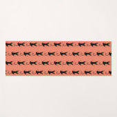 Grappige glijdende kat krabben poten klauwen yogamat (Voorkant (horizontaal))