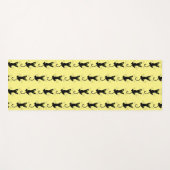 Grappige glijdende kat krabben poten klauwen yogamat (Voorkant (horizontaal))