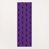 Grappige glijdende kat krabben poten klauwen yogamat (Achterkant)