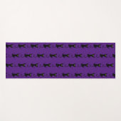 Grappige glijdende kat krabben poten klauwen yogamat (Voorkant (horizontaal))