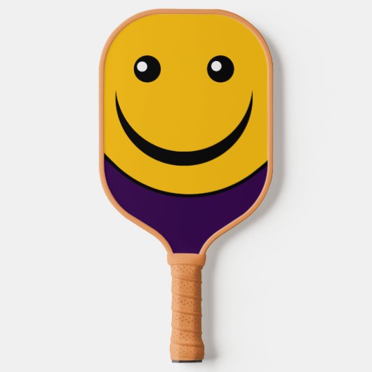 grappige glimlach gezicht Pickleball Paddle (Voorkant)
