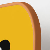 grappige glimlach gezicht Pickleball Paddle (Links Detail)