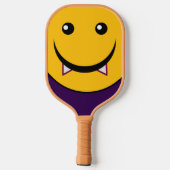 grappige glimlach gezicht Pickleball Paddle (Achterkant)