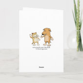 Grappige glimlachende dolfijn verjaardag kaart (Achterkant)