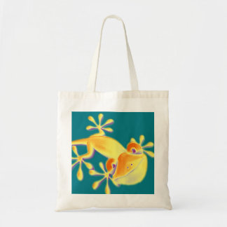 Grappige glimlachende gekko + jouw achtergrond & i tote bag