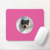 Grappige glimlachende hond muismat (Met muis)