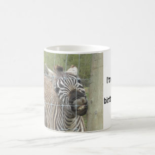 Grappige glimlachende zebra koffiemok