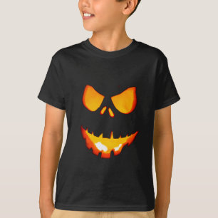 Grappige Gloeiende Griezelige Halloween Pompoen T-shirt