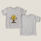 Grappige gloeilamp LED Cartoon T-shirt (Ontwerp Voorkant & Achterkant)