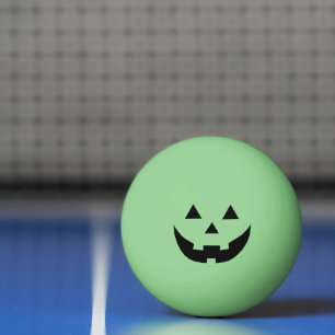 Grappige glow in the dark Jack o lantern Halloween Pingpongbal