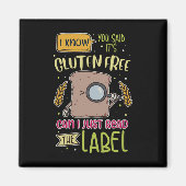Grappige glutenvrije levensstijl coeliakie magneet (Voorkant)