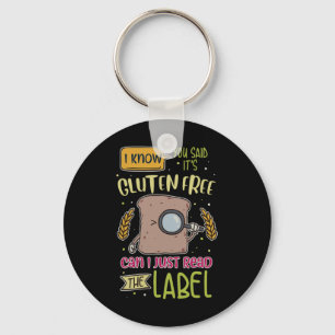 Grappige glutenvrije levensstijl coeliakie sleutelhanger