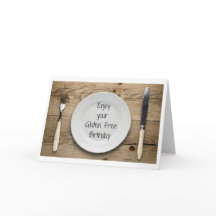 Grappige Glutenvrije Verjaardag Kaart