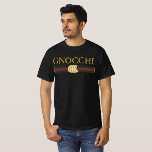 Grappige gnocchi Eten Pasta Bende T-shirt (Voorkant volledig)