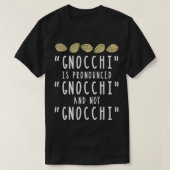 Grappige gnocchi italiaanse pasta foodie ontwerp v t-shirt (Design voorkant)
