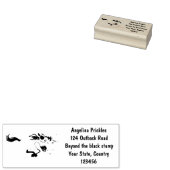 Grappige gnoe die loopt, cartoonillustratie rubberstempel (Gestempeld)