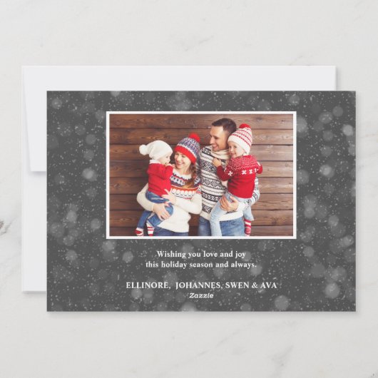 Grappige Gnome | Kerstmis Kerstvakantie  Foto Feestdagenkaart (Achterkant)