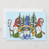 Grappige Gnome kerstwensen Feestdagenkaart (Voorkant)
