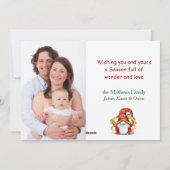 Grappige Gnome kerstwensen Feestdagenkaart (Achterkant)