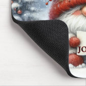 Grappige Gnome Merry Christmas Gnome / Gepersonali Muismat (Hoek)