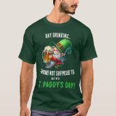 Grappige Gnome St. Patrick's Day Shirt voor mannen (Voorkant)